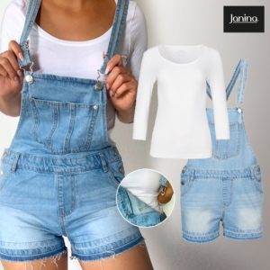 KiK_krotkie_ogrodniczki_jeansowe_rozmiary_34_-_48_cena_69_99 Krótkie spodenki na lato – na luzie i z klasą